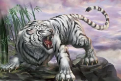 Epoch Jigsaw Puzzle 23-079 Japanese Art White Tiger (2016 S-Pieces) Sale