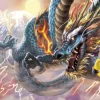 Epoch Jigsaw Puzzle 23-078 Japanese Art Dragon (2016 S-Pieces) Clearance