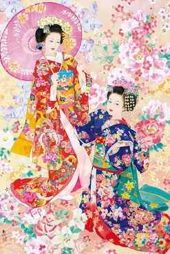Epoch Jigsaw Puzzle 11-553 Japanese Art Kimono Miyako Otome (1000 Pieces) Outlet