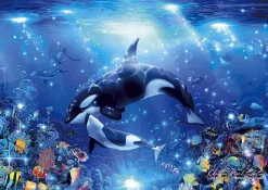 Epoch Jigsaw Puzzle 55-504 Lassen Love Of Orcas (216 S-Pieces) Flash Sale