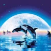 Epoch Jigsaw Puzzle 07-701 Lassen Swim In The Moon Dolphins (500 Pieces) Flash Sale