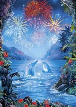 Epoch Jigsaw Puzzle 07-453 Lassen Fireworks In Paradise (500 Pieces) Hot