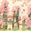 Epoch Jigsaw Puzzle 26-331 Noriko Nishimura Sakuramachi 34Th Street (300 Pieces) Flash Sale