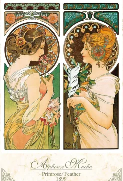 Epoch Jigsaw Puzzle 31-016 Primrose / Feathers Alphonse Mucha (1053 S-Pieces) Cheap