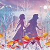 Epoch Jigsaw Puzzle Decoration 70-028 Disney Frozen Elsa And Anna Silhouette (70 Pieces) Cheap