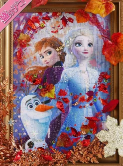 Epoch Jigsaw Puzzle Decoration 72-022 Disney Elsa & Anna Autumn Red (108 Pieces) Hot