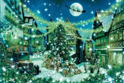 Epoch Jigsaw Puzzle 12-061S Christmas Eve In Rothenburg Germany (Glow In The Dark) (1000 Pieces) Best Sale