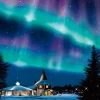 Epoch 12-513S Jigsaw Puzzle Sparkling Aurora Night Finland (Glow In The Dark) (1000 Pieces) Sale