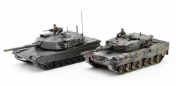 Outlet Hasegawa 1/72 M-1 Abrams & Leopard 2 Nato Main Battle Tank Combo Plastic Model