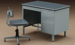 Store Hasegawa 1/12 Office Desk & Chair Plastic Model