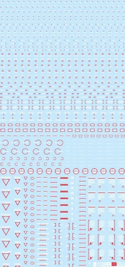 Outlet HiQparts 1/100 Rb02 Caution Decals White & Red