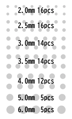 Best Sale HiQparts Circle Sticker X Series Glow-In-The-Dark Blue(2.0-6.0Mm)