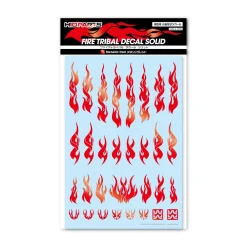 Online HiQparts Fire Tribal Decals Solid Metallic Red