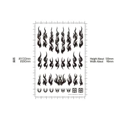 Cheap HiQparts Fire Tribal Decals Solid Gold