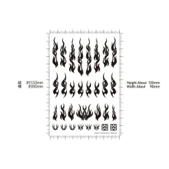 Clearance HiQparts Fire Tribal Decals Solid Metallic Violet