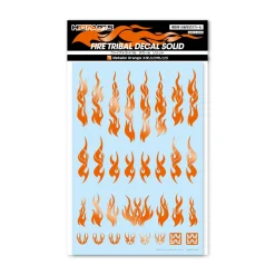 Sale HiQparts Fire Tribal Decals Solid Metallic Orange