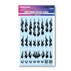 Clearance HiQparts Fire Tribal Decals Solid Black