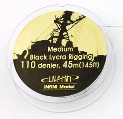 Best INFINI Model Medium Black Lycra Rigging 110 Denier 45M (145Ft)