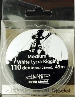 Discount INFINI Model Medium White Lycra Rigging 110 Denier 45M (145Ft)