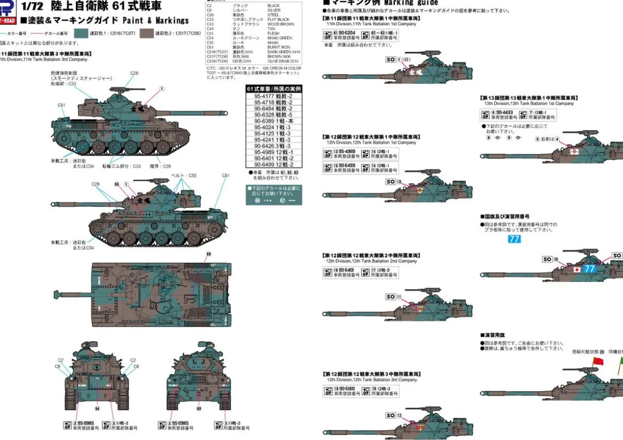 Cheap Pit-Road 1/72 Jgsdf Type 61 Main Battle Tank W/ Photo-Etched Parts Plastic Model