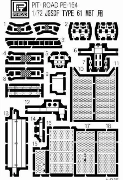 Cheap Pit-Road 1/72 Jgsdf Type 61 Main Battle Tank W/ Photo-Etched Parts Plastic Model