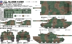 Best Pit-Road 1/144 Jgsdf Type 90 Main Battle Tank Plastic Model
