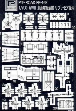 Best Sale Pit-Road 1/700 Us Navy Destroyer Dd-436 Monssen W/ Etching Parts Plastic Model