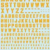 Cheap Sujiborido Chipping Decal Alphabet Orange Yellow St01-Alp-Or