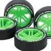 Outlet Tamiya 95640 Mini 4Wd 40Th Anniversary Super Hard Low Height Tire & 12-Spoke Wheels