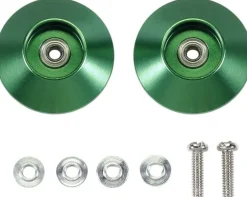 New Tamiya Mini 4Wd Hg 19Mm Tapered Aluminum Ball-Race Rollers (Ringless/Green)