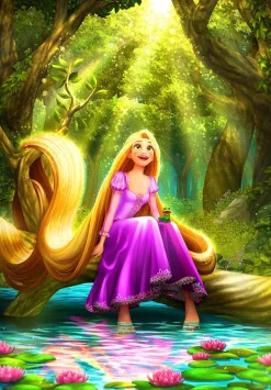 Tenyo D1000-054 Jigsaw Puzzle Disney Tangled Rapunzel (1000 Pieces) Flash Sale