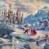 Tenyo D-1000-072 Jigsaw Puzzle Disney Beauty And The Beast's Winter Enchantment (1000 Pieces) Fashion