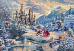 Tenyo D-1000-072 Jigsaw Puzzle Disney Beauty And The Beast's Winter Enchantment (1000 Pieces) Fashion