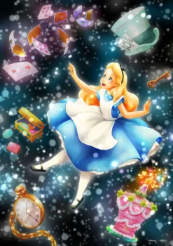 Tenyo Dsg-266-971 Jigsaw Puzzle Disney Alice In Wonderland Glitter Dazzling Dream (Stained Art) (266 S-Pieces) Cheap