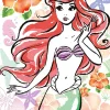 Tenyo Japan Jigsaw Puzzle D108-778 Disney The Little Mermaid Ariel Flower (108 Pieces) Flash Sale