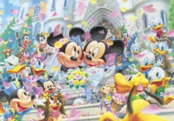 Tenyo Japan Jigsaw Puzzle D-108-994 Disney Mickey Mouse Wedding (108 Pieces) Outlet