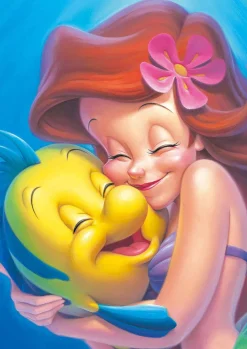 Tenyo Japan Jigsaw Puzzle Dsg266B-790 Disney The Little Mermaid Ariel And Flounder (266 Pieces) Hot
