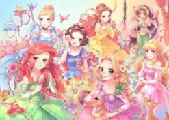Tenyo Japan Jigsaw Puzzle D-500-450 Disney Purely Princess (500 Pieces) Hot