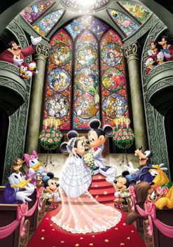 Tenyo Japan Jigsaw Puzzle D-500-356 Disney Mickey Mouse Wedding (500 Pieces) Shop
