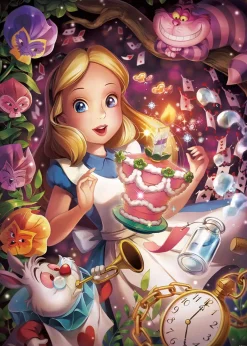 Tenyo Japan Jigsaw Puzzle D500-491 Disney In A Sparkling Dream (Alice In Wonderland) (500 Pieces) Discount
