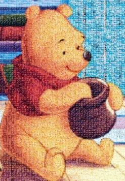 Tenyo Japan Jigsaw Puzzle D-1000-444 Disney Mosaic Art Winnie-The-Pooh (1000 Pie Hot