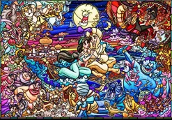 Tenyo Japan Jigsaw Puzzle Dsg-500-474 Disney Aladdin & Jasmine (500 Pieces) Clearance