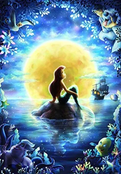 Tenyo Japan Jigsaw Puzzle Dpg-500-596 Disney The Little Mermaid (500 S-Pieces) Cheap