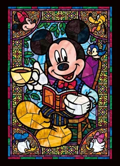 Tenyo Japan Jigsaw Puzzle Dsg-266-955 Disney Mickey & Friends Stained Glass (266 Pieces) Fashion