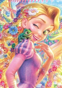 Tenyo Japan Jigsaw Puzzle Dsg-266B-791 Disney Tangled Rapunzel Pascal (266 Pcs) Fashion