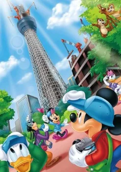 Tenyo Japan Jigsaw Puzzle T-1000-809 Disney Tokyo Sky Tree Welcome Mickey (1000 Pieces) Best