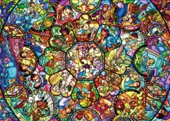 Tenyo Japan Jigsaw Puzzle D-2000-603 Disney All Star Stained Glass (2000 Pieces) Best Sale