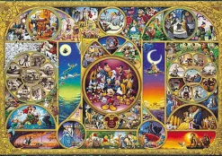 Tenyo Japan Jigsaw Puzzle Dw-1000-260 Disney Character World (1000 Pieces) Sale