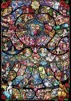 Tenyo Japan Jigsaw Puzzle Dw1000-005 Disney Stained Glass Characters Collection (1000 S-Pieces) Sale