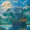 Tenyo Japan Jigsaw Puzzle D1000-416 Disney Peter Pan Moon Rise Over Pirates Cove (1000 Pieces) Shop
